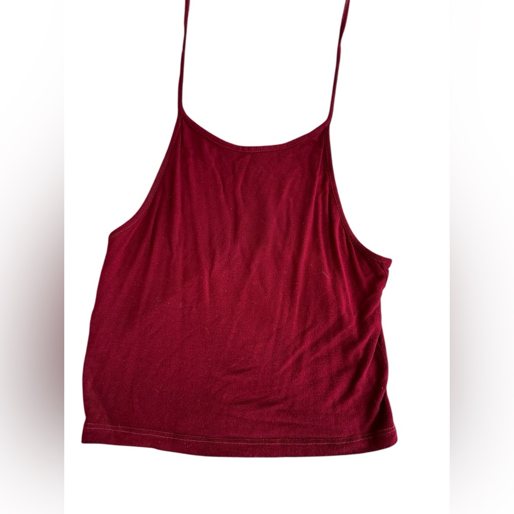 Brandy Melville Halter Top Burgundy/Red